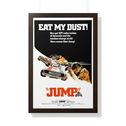 JUMP (FURY ON WHEELS) 1971 - Framed Movie Poster 20" x 30" Walnut - The Sticker Space