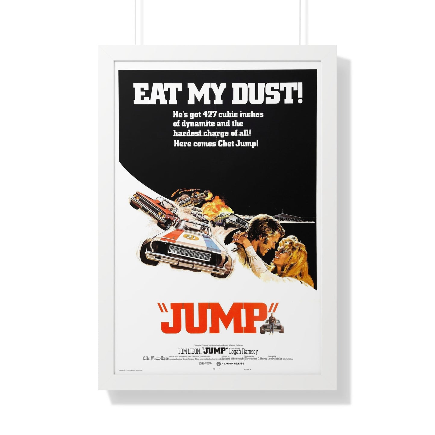 JUMP (FURY ON WHEELS) 1971 - Framed Movie Poster-20" x 30"-The Sticker Space