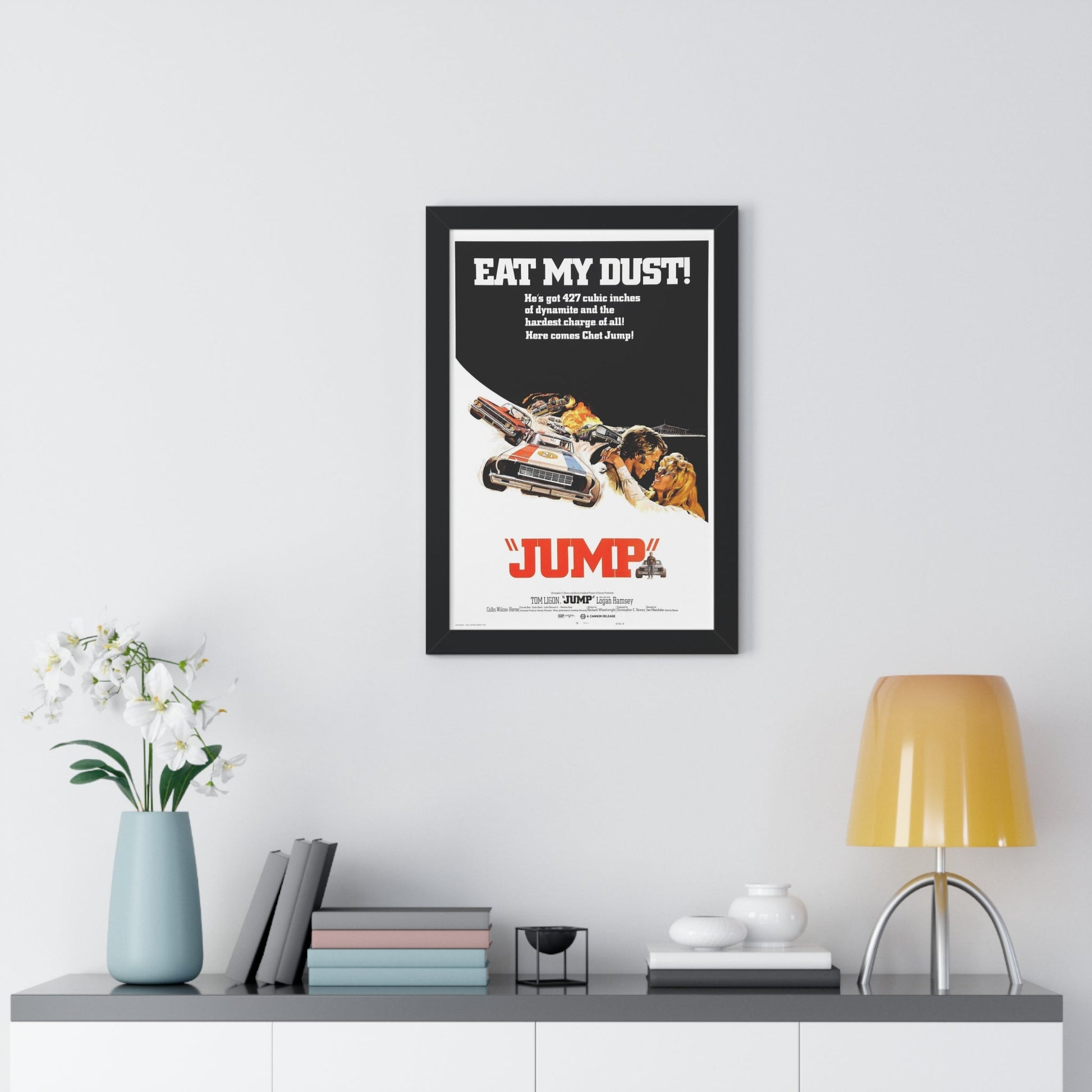 JUMP (FURY ON WHEELS) 1971 - Framed Movie Poster-The Sticker Space