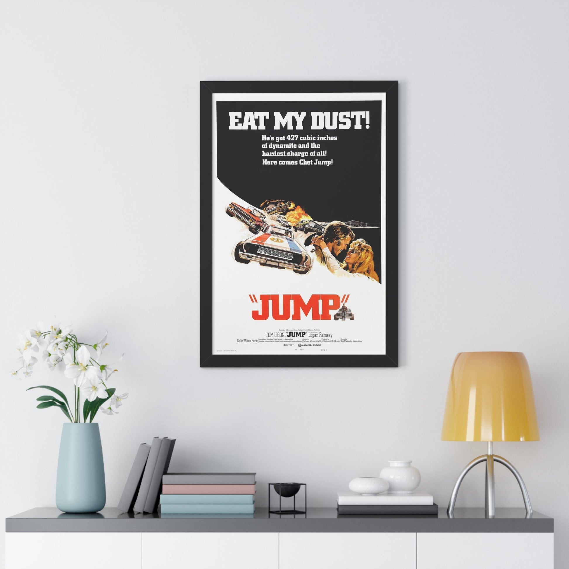 JUMP (FURY ON WHEELS) 1971 - Framed Movie Poster-The Sticker Space