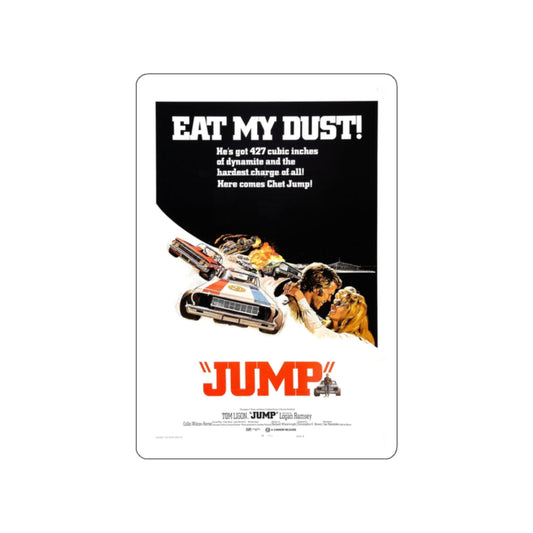 JUMP (FURY ON WHEELS) 1971 Movie Poster STICKER Vinyl Die-Cut Decal-2 Inch-The Sticker Space