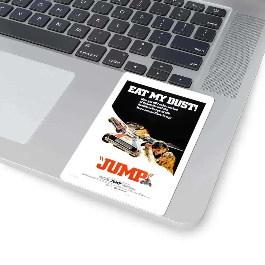 JUMP (FURY ON WHEELS) 1971 Movie Poster - STICKER Vinyl Kiss-Cut Decal - The Sticker Space