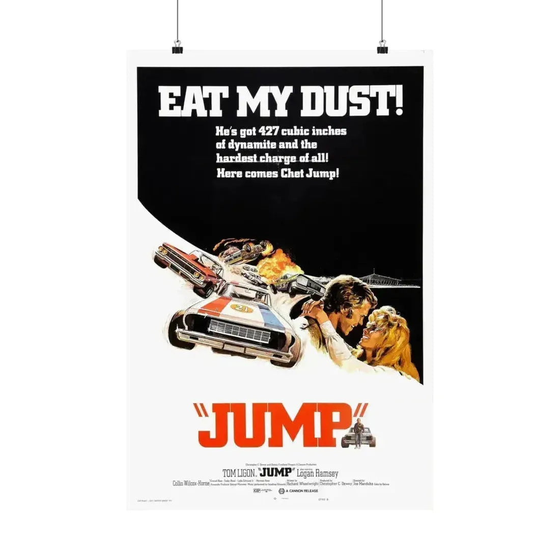 JUMP (FURY ON WHEELS) 1971 - Paper Movie Poster 20″ x 30″ Matte - The Sticker Space