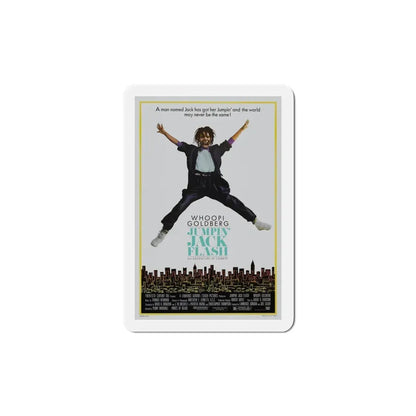 Jumpin' Jack Flash 1986 Movie Poster Refrigerator Magnet 5 Inch - The Sticker Space