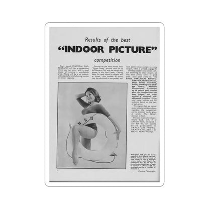 June Palmer #236 (Vintage Female Icon) STICKER Vinyl Kiss-Cut Decal 4 Inch White - The Sticker Space