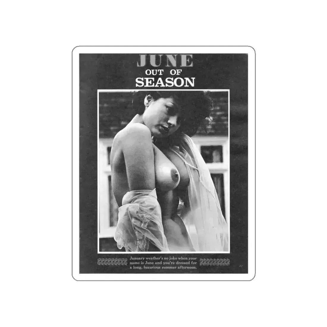 June Palmer #326 - Nude (Vintage Female Icon) STICKER Vinyl Die-Cut Decal - The Sticker Space