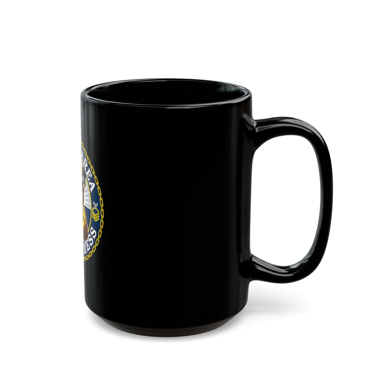 Juneau Area Chief Mess (U.S. Coast Guard) Black Coffee Mug-The Sticker Space