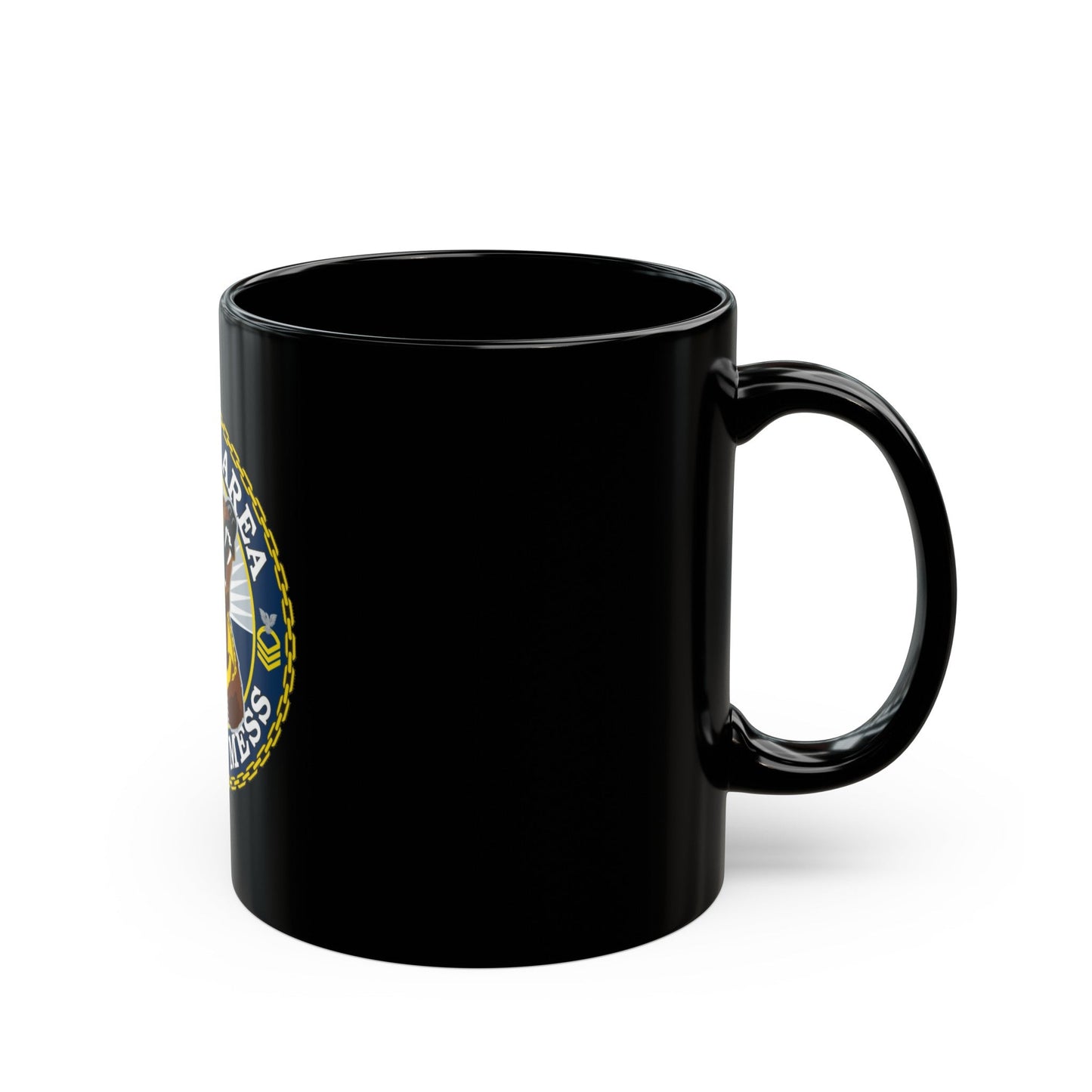 Juneau Area Chief Mess (U.S. Coast Guard) Black Coffee Mug-The Sticker Space