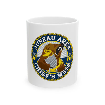 Juneau Area Chief Mess (U.S. Coast Guard) White Coffee Mug-11oz-The Sticker Space