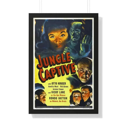 JUNGLE CAPTIVE 1945 - Framed Movie Poster - The Sticker Space
