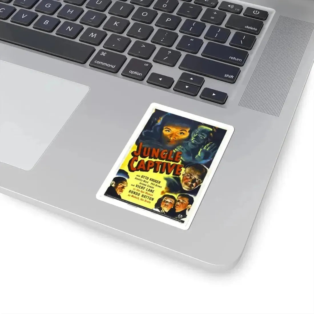 JUNGLE CAPTIVE 1945 Movie Poster - STICKER Vinyl Kiss-Cut Decal - The Sticker Space