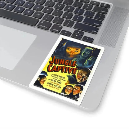 JUNGLE CAPTIVE 1945 Movie Poster - STICKER Vinyl Kiss-Cut Decal - The Sticker Space