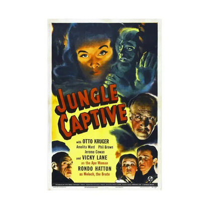 JUNGLE CAPTIVE 1945 - Paper Movie Poster - The Sticker Space