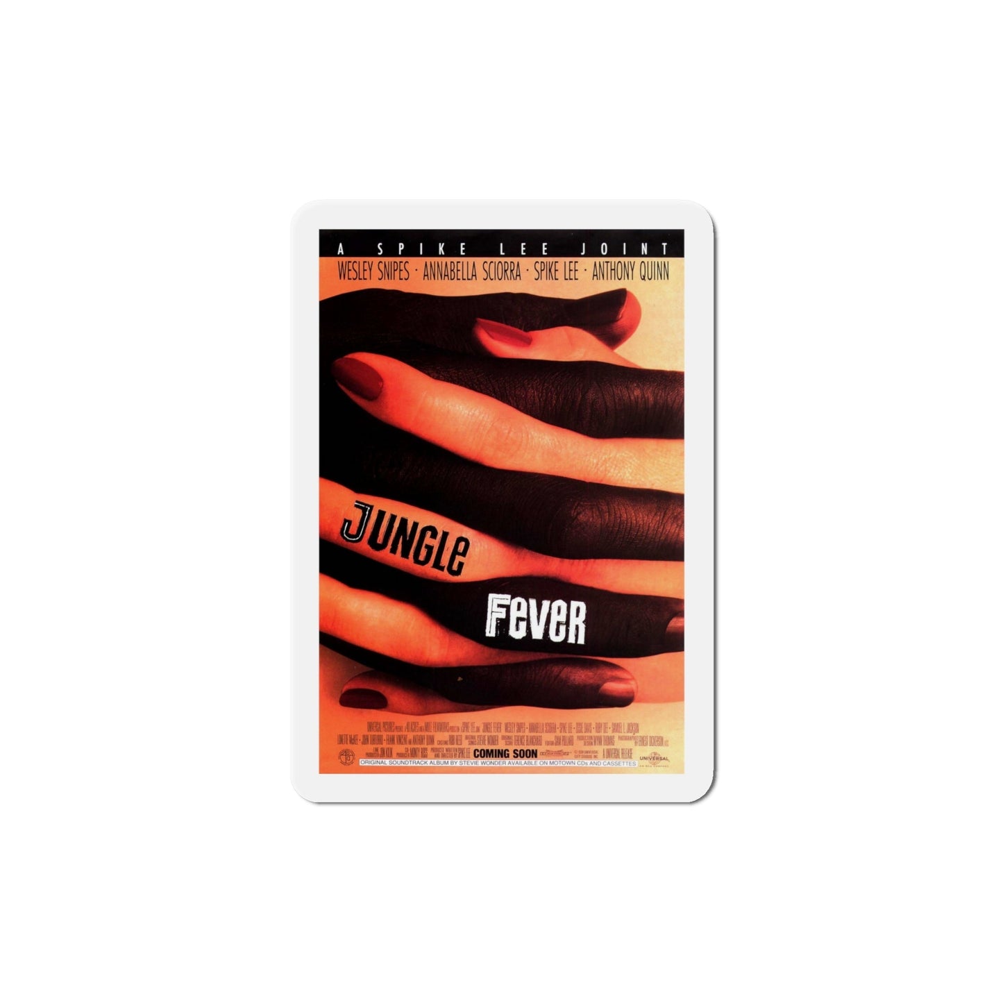 Jungle Fever 1991 Movie Poster Die-Cut Magnet-6 Inch-The Sticker Space