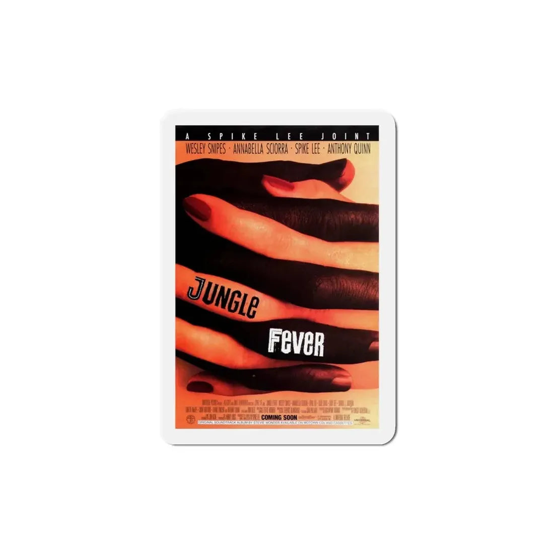 Jungle Fever 1991 Movie Poster Refrigerator Magnet - The Sticker Space
