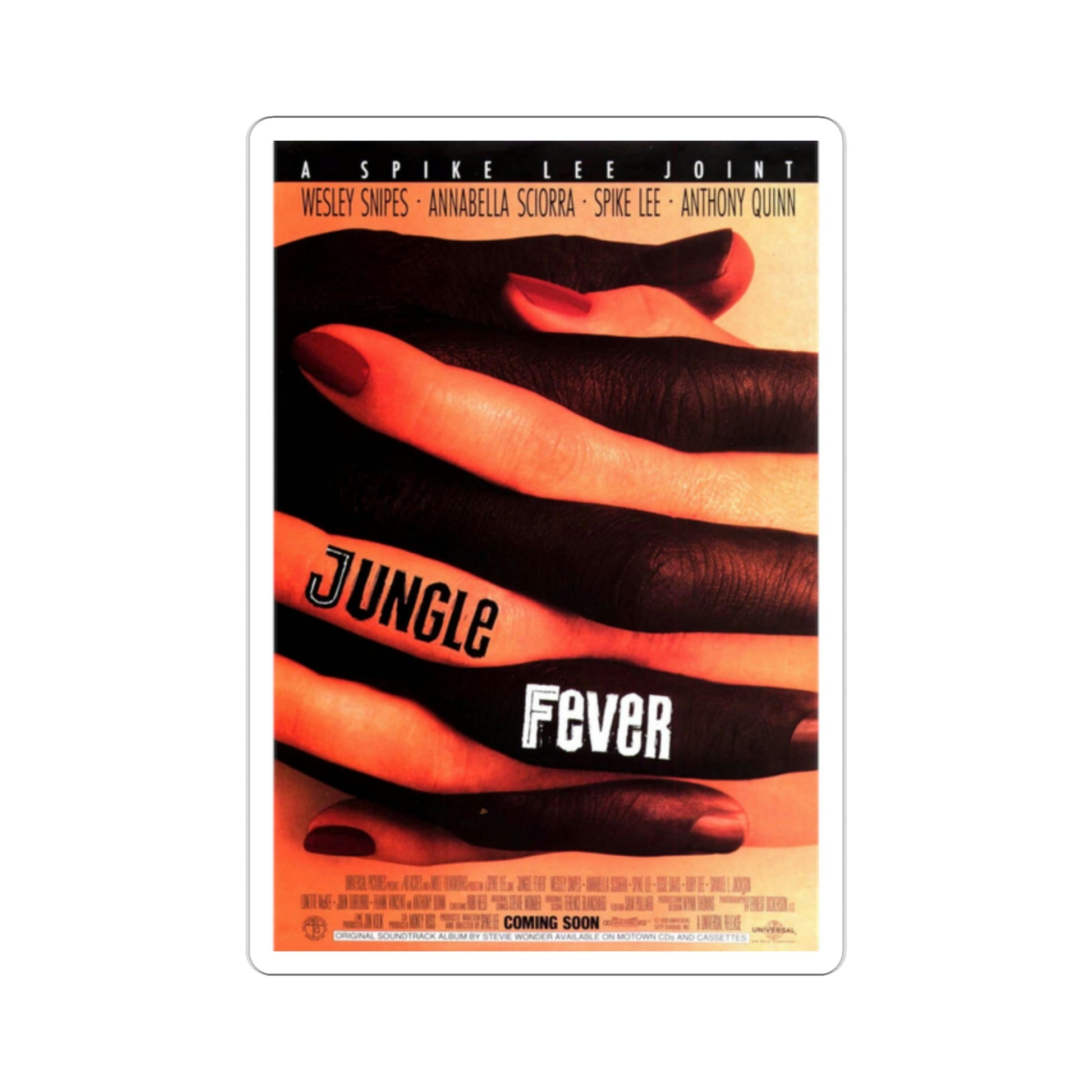 Jungle Fever 1991 Movie Poster STICKER Vinyl Die-Cut Decal-2 Inch-The Sticker Space