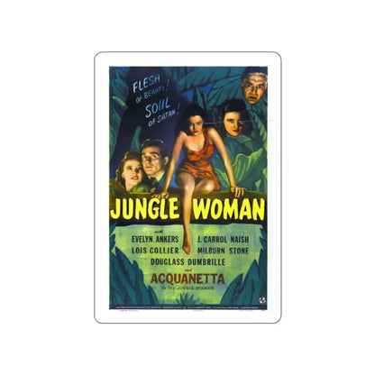 JUNGLE WOMAN 1944 Movie Poster STICKER Vinyl Die-Cut Decal 2 Inch - The Sticker Space