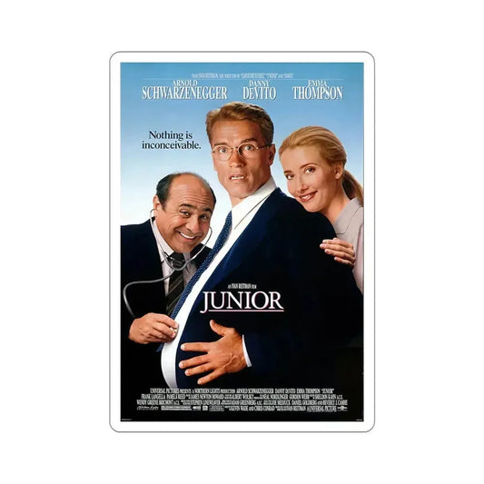 Junior 1994 Movie Poster STICKER Vinyl Die-Cut Decal 6 Inch - The Sticker Space