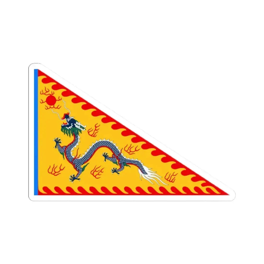 Junk Boat Flag (China) STICKER Vinyl Kiss-Cut Decal 2 Inch White - The Sticker Space