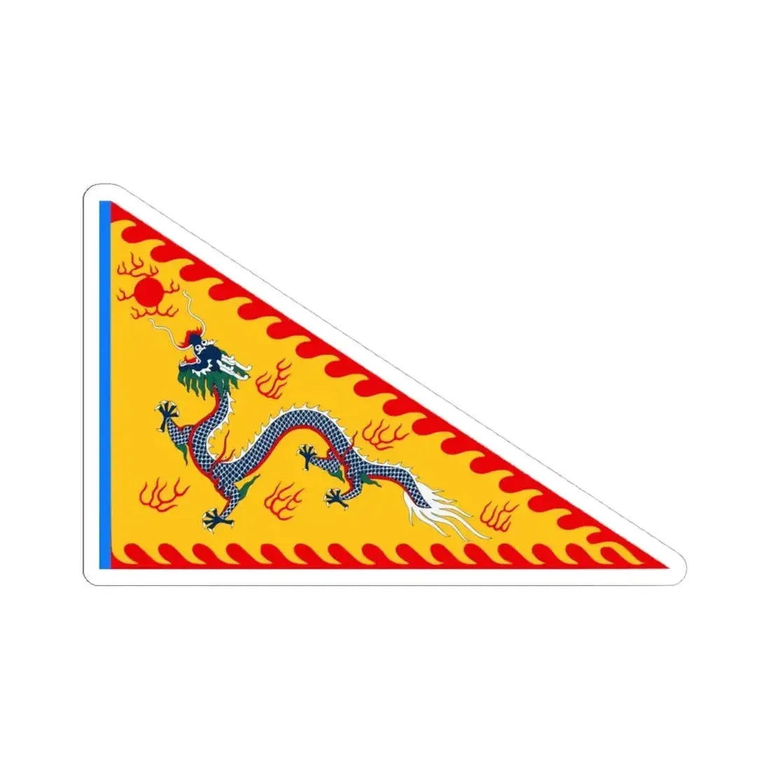 Junk Boat Flag (China) STICKER Vinyl Kiss-Cut Decal 4 Inch White - The Sticker Space