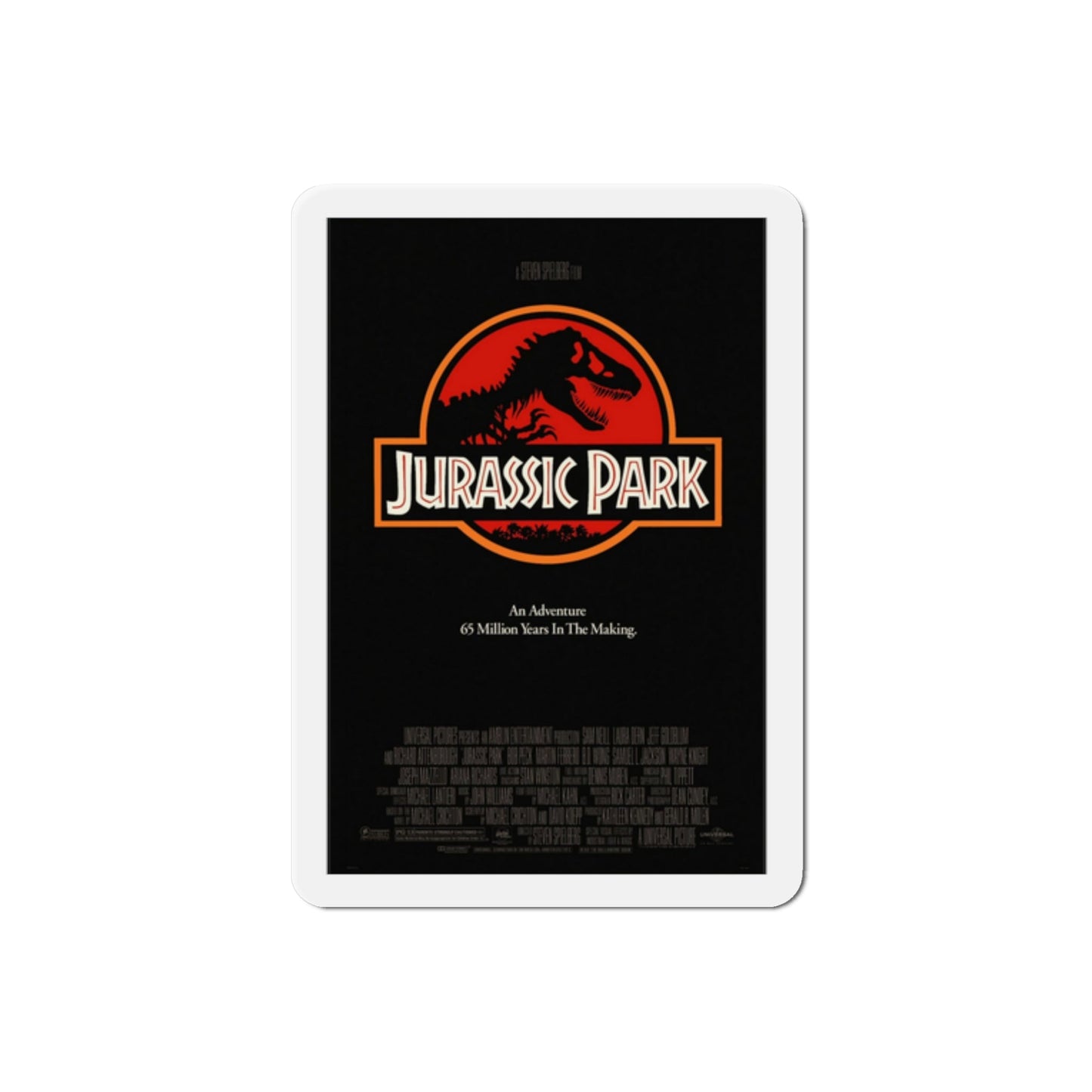 Jurassic Park 1993 2 Movie Poster Die-Cut Magnet-The Sticker Space