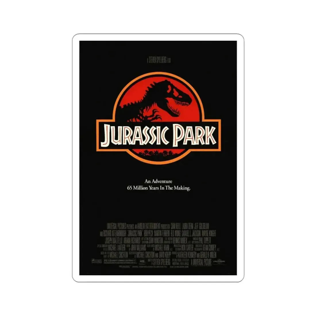 Jurassic Park 1993 2 Movie Poster STICKER Vinyl Die-Cut Decal 3 Inch - The Sticker Space