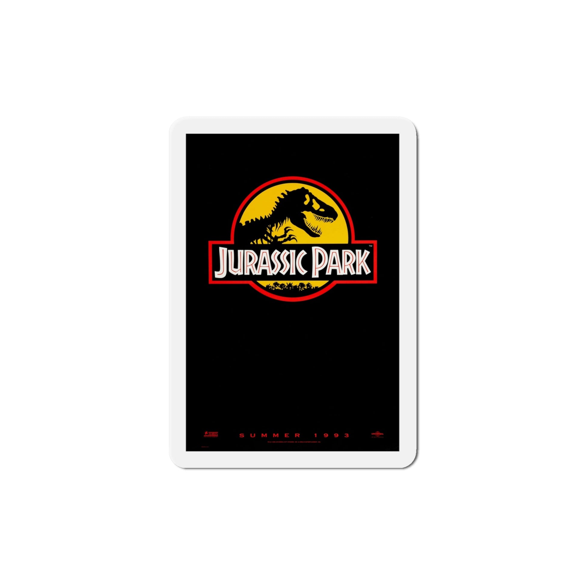 Jurassic Park 1993 Movie Poster Die-Cut Magnet-The Sticker Space