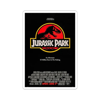 JURASSIC PARK 1993 Movie Poster - STICKER Vinyl Kiss-Cut Decal 2 Inch White - The Sticker Space