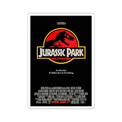 JURASSIC PARK 1993 Movie Poster - STICKER Vinyl Kiss-Cut Decal 6 Inch White - The Sticker Space