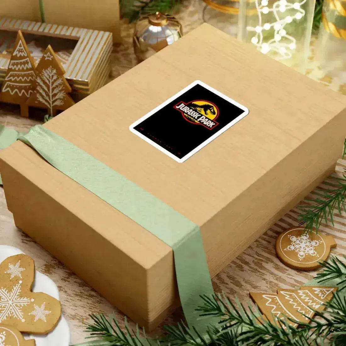 Jurassic Park 1993 Movie Poster - STICKER Vinyl Kiss-Cut Decal - The Sticker Space