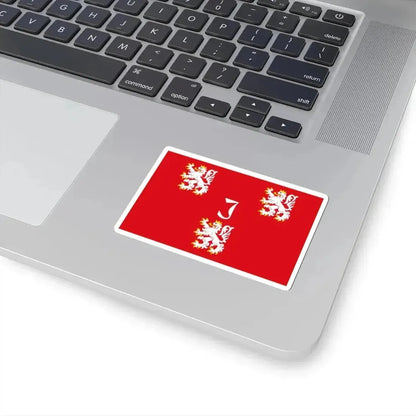 Jurbeke vlag (Belgium) STICKER Vinyl Kiss-Cut Decal - The Sticker Space