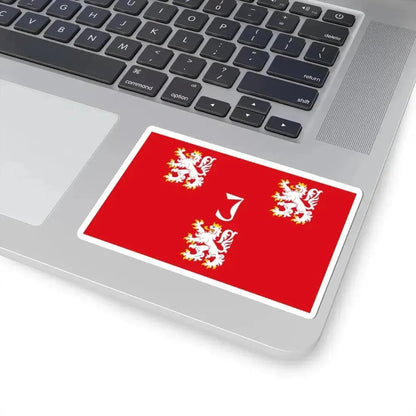 Jurbeke vlag (Belgium) STICKER Vinyl Kiss-Cut Decal - The Sticker Space