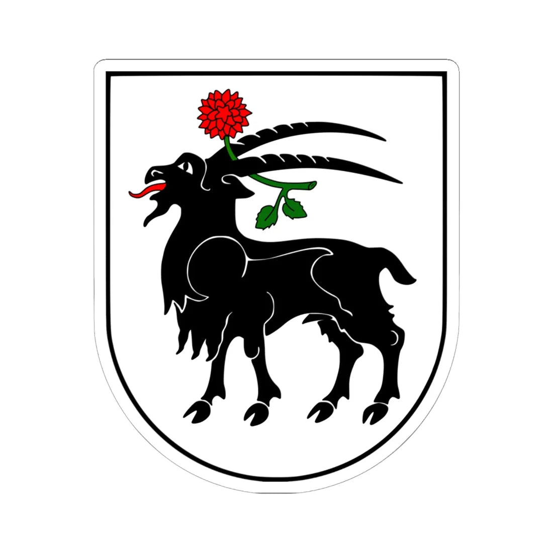 Juresherbas (Lithuania) (Coat of Arms) STICKER Vinyl Kiss-Cut Decal 6 Inch White - The Sticker Space