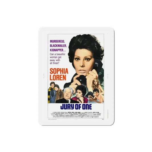 Jury of One aka Verdict 1975 Movie Poster Refrigerator Magnet 2 Inch - The Sticker Space