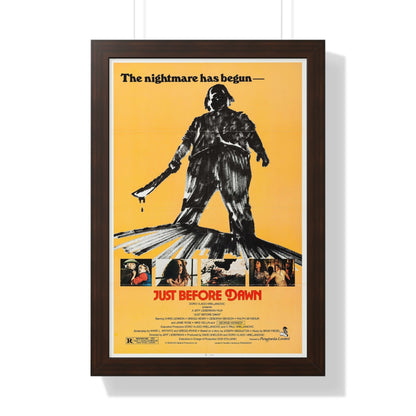 JUST BEFORE DAWN 1981 - Framed Movie Poster-16″ x 24″-The Sticker Space