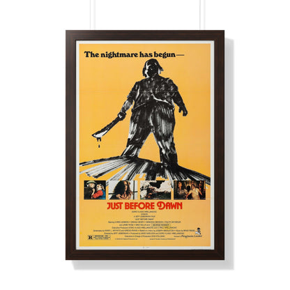 JUST BEFORE DAWN 1981 - Framed Movie Poster-20" x 30"-The Sticker Space