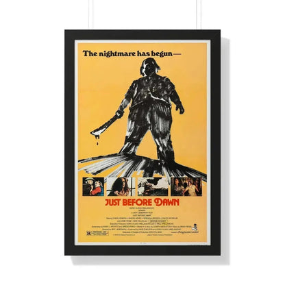 JUST BEFORE DAWN 1981 - Framed Movie Poster - The Sticker Space