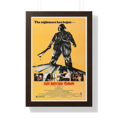 JUST BEFORE DAWN 1981 - Framed Movie Poster - The Sticker Space