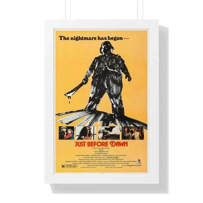 JUST BEFORE DAWN 1981 - Framed Movie Poster - The Sticker Space