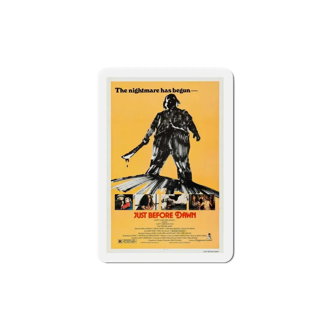 Just Before Dawn 1981 Movie Poster Refrigerator Magnet - The Sticker Space