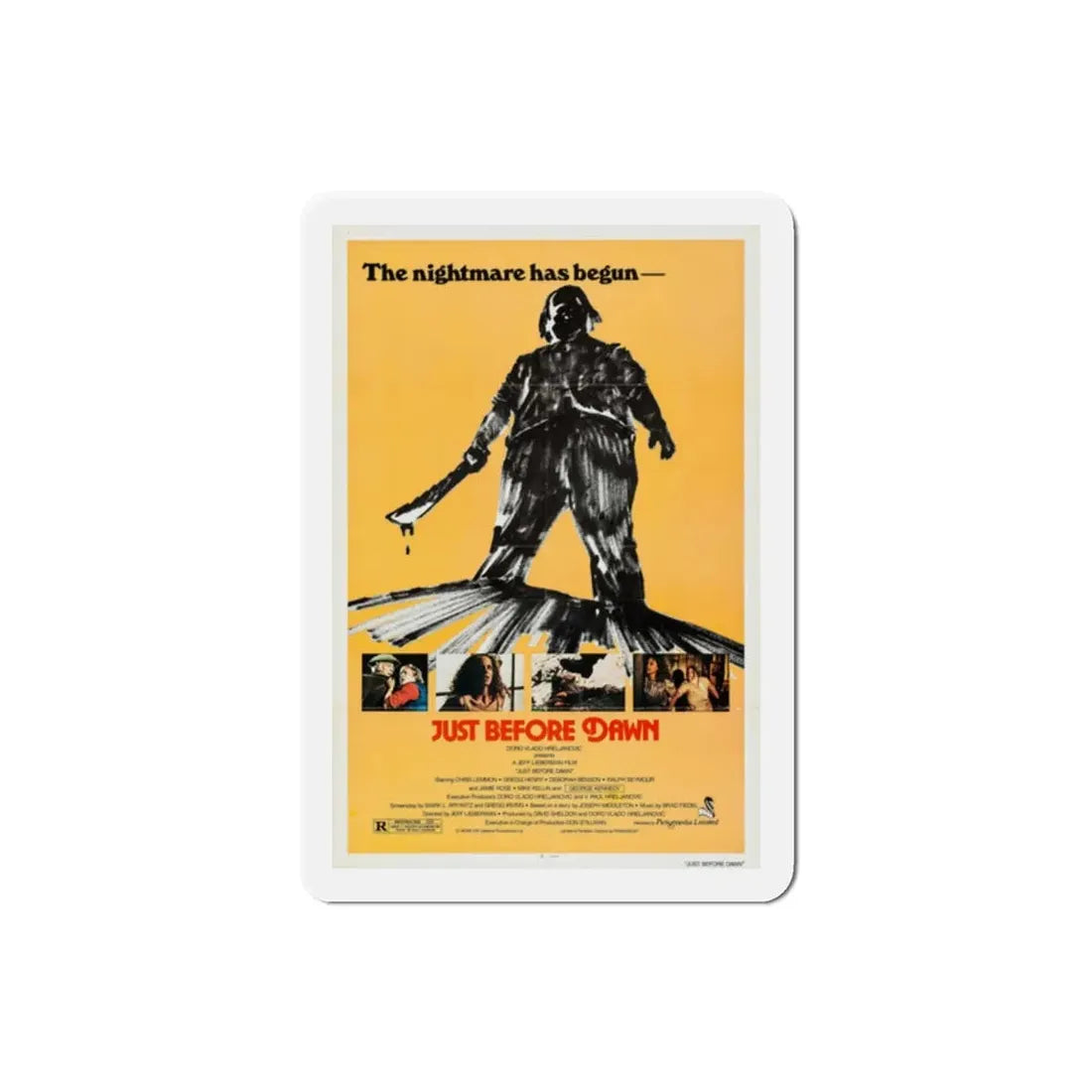 Just Before Dawn 1981 Movie Poster Refrigerator Magnet - The Sticker Space