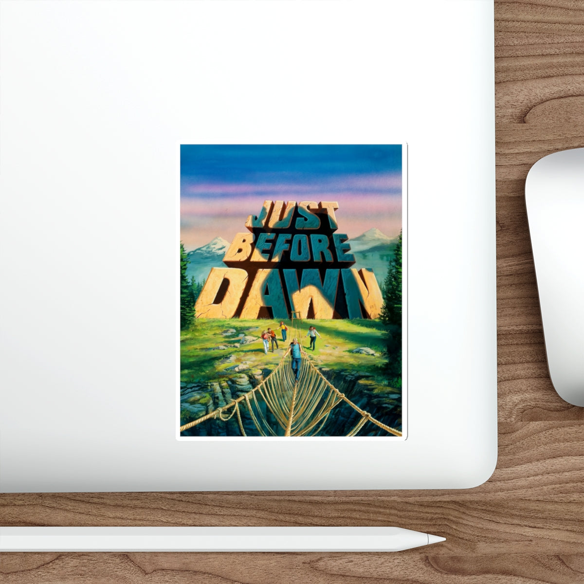 JUST BEFORE DAWN (ART ONLY) 1981 Movie Poster STICKER Vinyl Die-Cut Decal-The Sticker Space