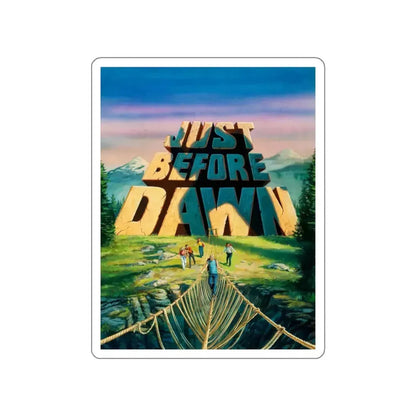 JUST BEFORE DAWN (ART ONLY) 1981 Movie Poster STICKER Vinyl Die-Cut Decal 3 Inch - The Sticker Space