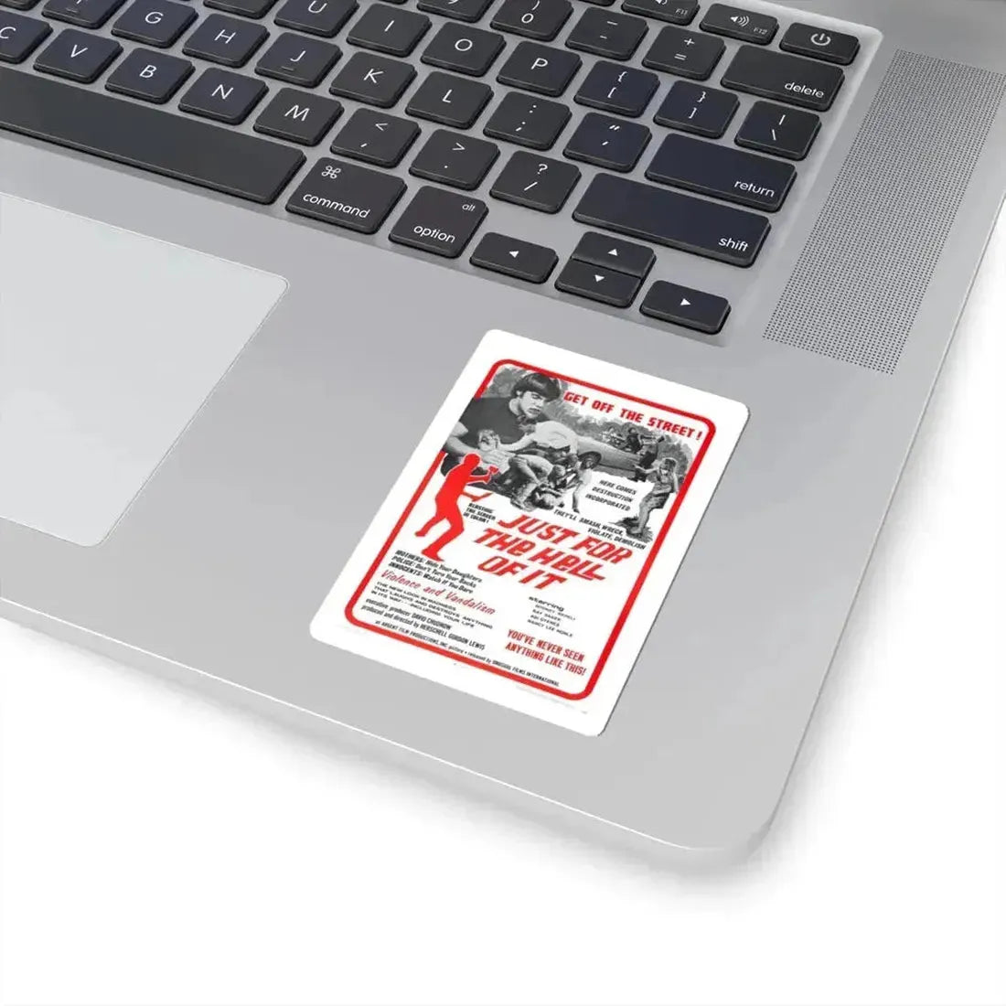 JUST FOR THE HELL OF IT 1968 Movie Poster - STICKER Vinyl Kiss-Cut Decal - The Sticker Space