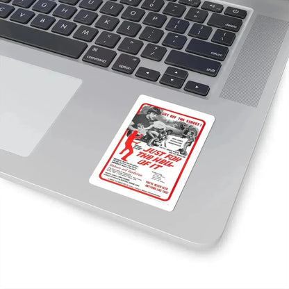 JUST FOR THE HELL OF IT 1968 Movie Poster - STICKER Vinyl Kiss-Cut Decal - The Sticker Space