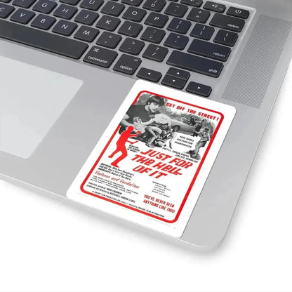 JUST FOR THE HELL OF IT 1968 Movie Poster - STICKER Vinyl Kiss-Cut Decal - The Sticker Space