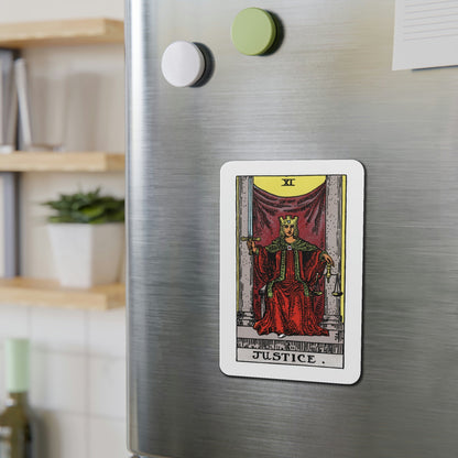 Justice (Tarot Card) Die-Cut Magnet-The Sticker Space