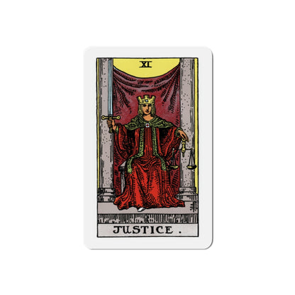 Justice (Tarot Card) Die-Cut Magnet-2 Inch-The Sticker Space