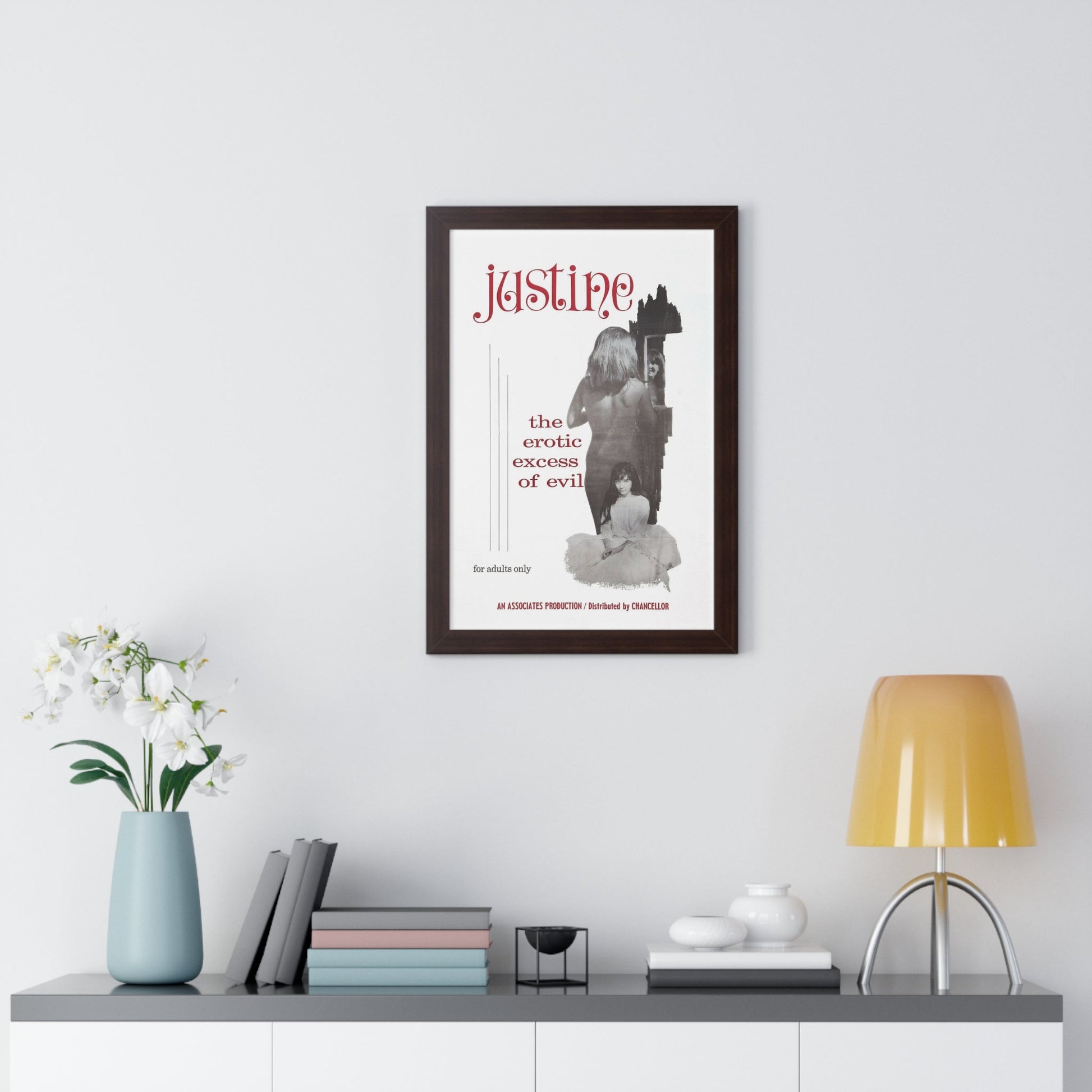 JUSTINE 1980 - Framed Movie Poster-The Sticker Space