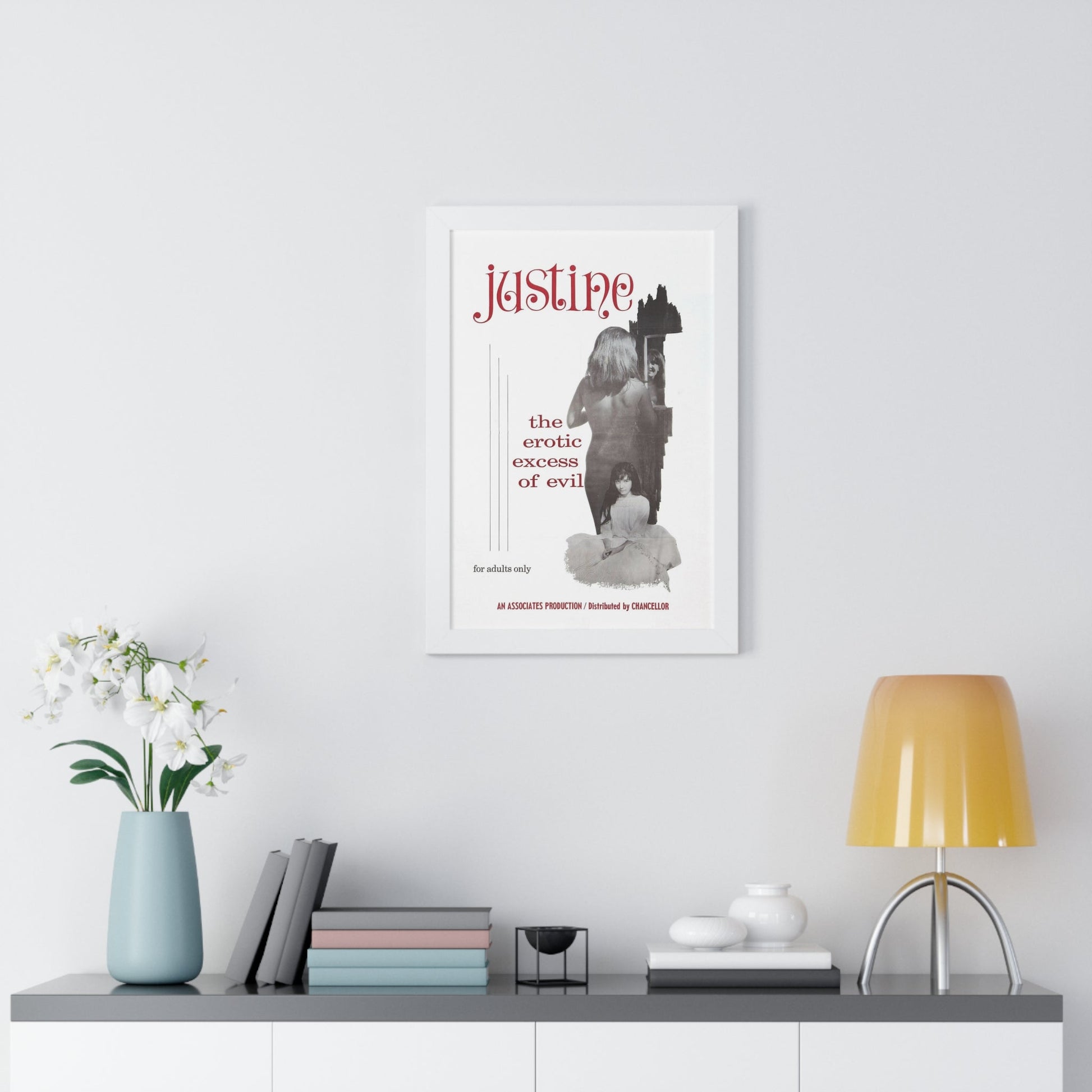 JUSTINE 1980 - Framed Movie Poster-The Sticker Space